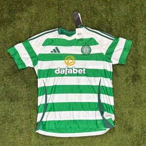 Celtic fc Home Jersey White/Green NWT $100 sz XL